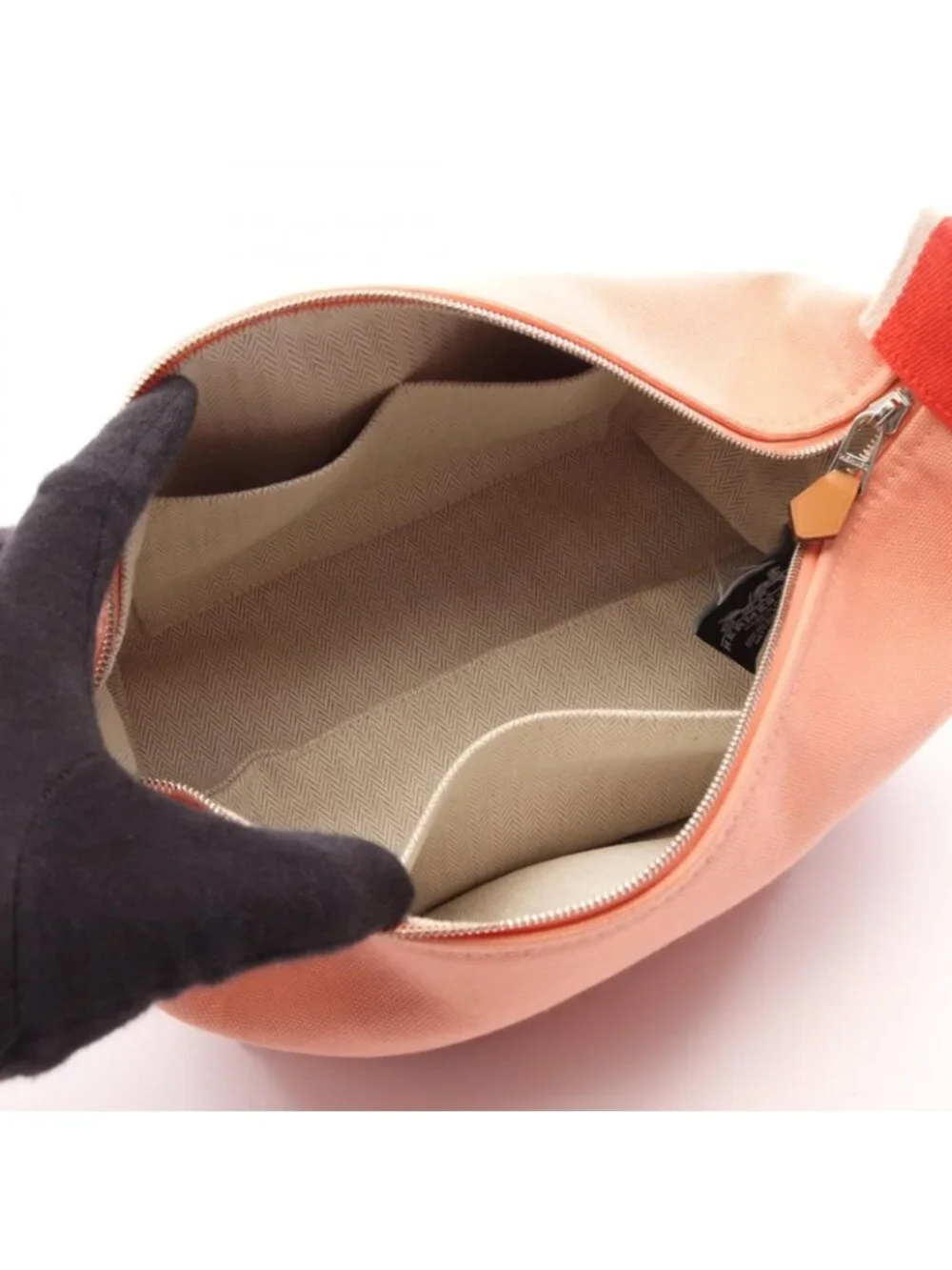 Hermes Handbag Brid-a-brac PM Guava Canvas Bride-a-Brac